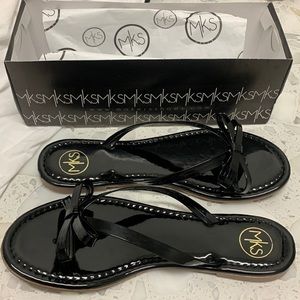 Brand new - never worn MKS black patent sandal